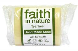 Faith In Nature Pure Vegetable Soap. Teebaum Seife. 100g Stück von Faith In Nature
