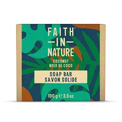 Faith in Nature Natürliche Kokosseife, vegan und ungetestet, ohne SLS und Parabene, 100 g von Faith In Nature