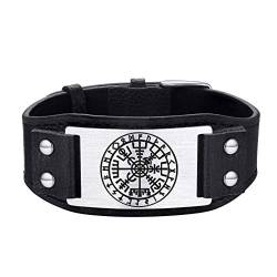 FaithHeart Retro nordischen Viking Kompass Armband herren Männer Vegvisir Armband mit Geschenkebox für Vater Freunden Ehemann von FaithHeart