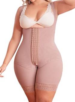 Faja Mia FM30H Fajas Colombianas Reductoras Y Moldeadoras Reloj de Arena Sanduhr Shapewear für Frauen Bauchkontrolle, Cocoa, XS von Faja Mia