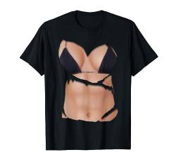 Fake Abs T-Shirt Lustiger Bikini Body Muscle Six Pack 3D T-Shirt von Fake Boobs T-Shirts