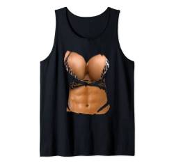 Fake Bauchmuskelshirt Bikini Body Muscle Sixpack Fake Big Brüste Tank Top von Fake Boobs T-Shirts