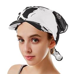 FakeFace Kopftuch für Damen Herren Bandana Cap Hut Sport Kopfbedeckung Piratenmütze Hip Hop Cap Stirnband aus atmungsaktive Baumwolle von FakeFace