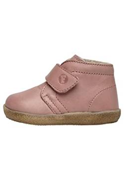 Falcotto Conte VL-Schuhe aus gebürstetem Nappaleder mit Klettverschluss Rosa 20 von Falcotto