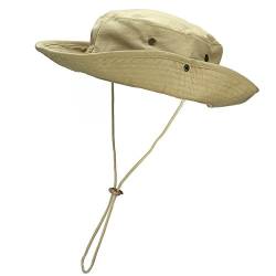 Faletony Outdoor Hut Buschhut Boonie Hat mit Kinnband Fischermütze Sonnenhut Sommerhut für Herren Damen von Faletony