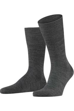 FALKE Airport Socken dunkelgrau, Einfarbig von Falke