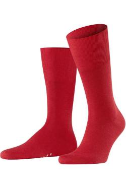 FALKE Airport Socken rot, Einfarbig von Falke