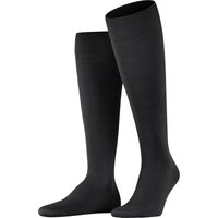 FALKE ClimaWool Kniestrümpfe, Rippbündchen, feuchtigkeitsregulierend, für Herren, schwarz, 39/40 von Falke