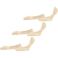 FALKE Füßlinge, 3er-Pack, verstärkte Belastungszonen, strapazierfähig, für Damen, beige, 39-40 von Falke