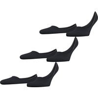 FALKE Step Füßlinge, 3er-Pack, Medium-Cut, für Herren, schwarz, 43-44 von Falke