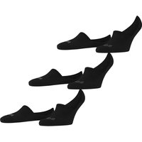 FALKE Step High Cut Füßlinge, 3er-Pack, Rippbündchen, für Herren, schwarz, 43-46 von Falke