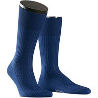 Falke Herren Socken blau Merinowolle unifarben von Falke