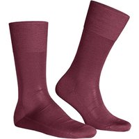 Falke Herren Socken rot Baumwolle unifarben von Falke