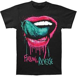 Falling In Reverse - - Herren Lippen T-Shirt, Medium, Black von Falling In Reverse