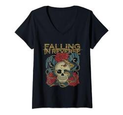 Falling In Reverse - Official Merchandise - The Death T-Shirt mit V-Ausschnitt von Falling In Reverse