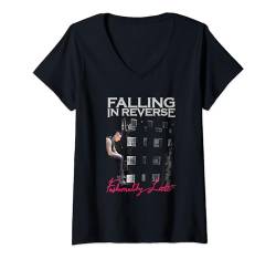 Falling in Reverse - Official Merchandise - Fashionably Late T-Shirt mit V-Ausschnitt von Falling in Reverse