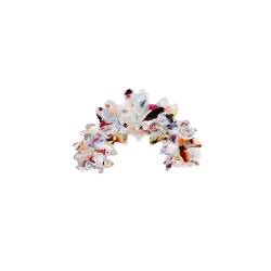 Elegante Haarspangen für Mädchen und Damen, Haifisch-Clips, Kopfbedeckung, unregelmäßig, Halbrund, Blumen, Haarspange (Blume) von Famboz