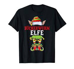 Bücherwurm Elfe Familien Outfit Weihnachten Partnerlook Elf T-Shirt von Familie Matching Outfits Weihnachten Design Shop