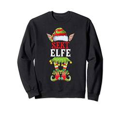 Sekt Elfe Familien Outfit Weihnachten Partnerlook Elfen Sweatshirt von Familie Matching Outfits Weihnachten Design Shop