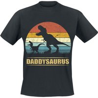 Familie & Freunde T-Shirt - Daddysaurus 3 - S bis 4XL - für Männer - Größe XL - schwarz von Familie & Freunde