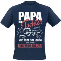 Familie & Freunde T-Shirt - Family & Baby - Papa & Tochter - M bis 3XL - für Männer - Größe 3XL - navy von Familie & Freunde