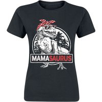 Familie & Freunde T-Shirt - Mamasaurus - S bis XXL - für Damen - Größe L - schwarz von Familie & Freunde