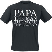 Familie & Freunde T-Shirt - Papa - The Man - M bis 3XL - für Männer - Größe M - schwarz von Familie & Freunde