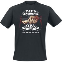 Familie & Freunde T-Shirt - Papa zu sein ist eine Ehre - XXL bis 5XL - für Männer - Größe 4XL - schwarz von Familie & Freunde