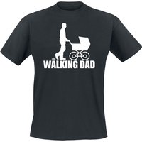 Familie & Freunde T-Shirt - The Walking Dad - XL bis XXL - für Männer - Größe XL - schwarz von Familie & Freunde