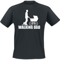 Familie & Freunde T-Shirt - The Walking Dad - XL bis XXL - für Männer - Größe XXL - schwarz von Familie & Freunde