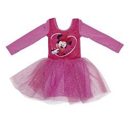 Familie24 Minnie Maus Kleid Langarm Sommerkleid Ballettkleid Mädchenkleid Minnie Mouse (6 Jahre) von Familie24