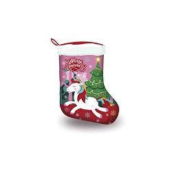 Frozen Micky Maus Einhorn XXL Weihnachtsstrumpf Weihnachtsstrümpfe Christbaumschmuck Nikolausstrumpf Nikolausstiefel Die Eiskönigin Pferd Weihnachtsstrumpf (Einhorn) von Familie24