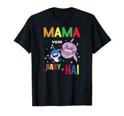Mama Hai Vom Baby Hai, Mutter Hai Frauen Mama Hai T-Shirt von Familien Hai Motive