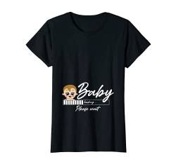 Damen Baby Loading Please Wait Muttertag Familie Werdende Mutter T-Shirt von Familien Schwangerschaft Kinder Baby Fun Geschenke