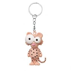 Gepard Leopard 3D Schlüsselanhänger Silikon | Märchen | Dschungel | Geschenk | Damen | Frauen | Kinder | Mädchen | Fantasie | Tier | Tierwelt | Zoo | Tierpark | von Familienkalender