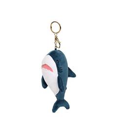 Plüsch Hai Schlüsselanhänger Figur Kuscheltier 15cm blau | Meer | Spielzeug | Geschenk | Kinder | Mädchen | Jungen | Maritim | Ozean | Weißer Hai | von Familienkalender