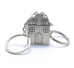 Schlüsselanhänger Set für Paare: Symbol der unendlichen Liebe und Zuhause| Geschenk | Hochzeit | Verlobung | Einzug | Häusle | Partnerschlüsselanhänger | Liebe | Home | Familie | Haus von Familienkalender