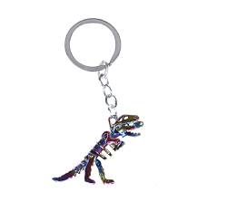 T-Rex Dino 3D Schlüsselanhänger 6cm Metall | Tyrannosaurus | Geschenk | Jungen | Männer | Kinder | Fantasie | Tyrannosaurus Rex | Gigantischer Fleischfresser | Scharfzahn von Familienkalender