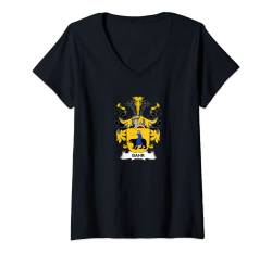 Damen Bahr Wappen - Familienwappen T-Shirt mit V-Ausschnitt von Familienwappen und Wappen Kleidung und Geschenke