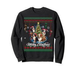 Family Christmas 2023 Sweater Ugly Australian shepherd Xmas Sweatshirt von Family Christmas 2023 Pajamas For Men Women Kids