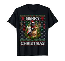 French bulldog Santa Ugly Sweater Christmas Tree Dog Lover T-Shirt von Family Christmas 2023 Pajamas For Men Women Kids