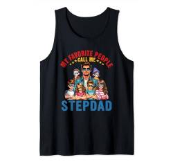 Favorite People Call Me Stepdad Costume Six Adorable Kids Tank Top von Family Father's Day Costume