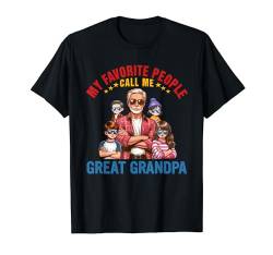 People Call Me Great Grandpa Costume Four Adorable Kids T-Shirt von Family Father's Day Costume