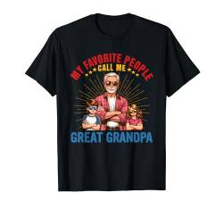 People Call Me Great Grandpa Costume Two Adorable Kids T-Shirt von Family Father's Day Costume