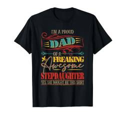 Proud Dad Of Awesome Cute Stepdaughter Matching Family Group T-Shirt von Family Father's Day Costume