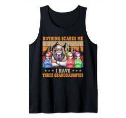 Proud I Have Three Cute Granddaughters Father's Day Family Tank Top von Family Father's Day Costume