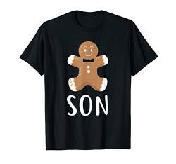 Gingerbread Son Funny Christmas Family Matching T-Shirt von Family Matching Christmas Designs