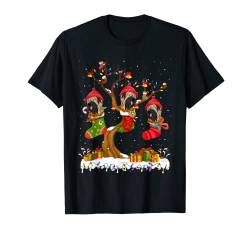 Briard Dog In Socken Lustige Weihnachten T-Shirt von Family Matching Christmas Present Graphic