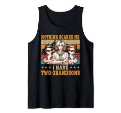 Proud I Have Two Funny Grandsons Mother's Day Family Kids Tank Top von Family Mother's Day Costume