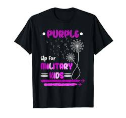 Purple Up For Military Kids Proud Costume Dandelions Lover T-Shirt von Family Vacations Costume